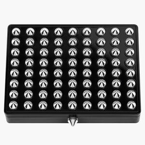 Christian Louboutin Abracadabra La Palette Refillable Studded Case Black NWT